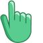 Luxe Emerald pointer cursor