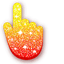 Flame Glitter pointer cursor