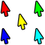 Playful Hue Prank default cursor