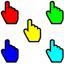 Playful Hue Prank pointer cursor