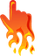 Flame pointer cursor