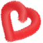 Cute Heart pointer cursor