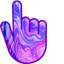 Fluid Blue Pink pointer cursor