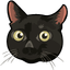 Black Cat Cuddly default cursor