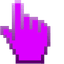 Fuchsia Pixel pointer cursor