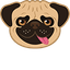 Pug Dog pointer cursor