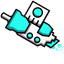 Custom Cube Geometry Dash Mouse Cursor Pack pointer cursor
