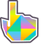 Gradient Triangles pointer cursor