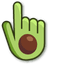 Charming Green pointer cursor