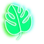 Green Chameleon Monstera pointer cursor