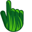 Cute Cursor - Tranquil Forest Green pointer cursor
