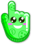 Cheerful Leaf pointer cursor
