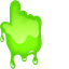 Green Squiggle pointer cursor