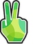 Green Victory pointer cursor