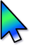 Earth Green Blue default cursor
