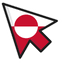 Greenland Flag default cursor
