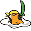 Pirate Gudetama pointer cursor