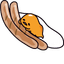 Sausage Gudetama pointer cursor