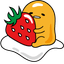 Strawberry Gudetama pointer cursor