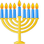 Hanukkah Menorah pointer cursor