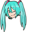 Hatsune Miku Leek pointer cursor
