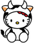 Cute Cursor Pack - Hello Kitty Cow and Ice Cream pointer cursor