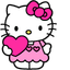 Cute Cursor Pack with Hello Kitty and Pink Hearts pointer cursor