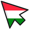 Hungary Flag default cursor
