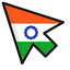 India Flag default cursor