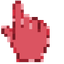 Enchanting Red pointer cursor