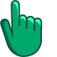 Jade Green pointer cursor