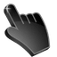 Jet Black pointer cursor