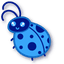 Cute Blue Ladybug default cursor