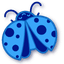 Cute Blue Ladybug pointer cursor