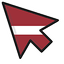 Latvia Flag default cursor