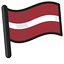 Latvia Flag pointer cursor