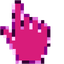 Simple Rose Pixels pointer cursor