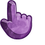 Purple Amethyst pointer cursor