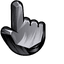 Black Obsidian Glass pointer cursor