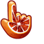 Blood Orange Citrus pointer cursor