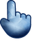 Blue Calcite Stone pointer cursor