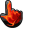Burning Charcoal Wood pointer cursor