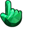 Emerald Gem pointer cursor