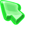 Green Jelly 3D default cursor