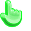 Green Jelly 3D pointer cursor