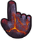 Lava Flow pointer cursor