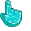 Aqua Water Depth pointer cursor