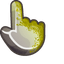Rock and Moss pointer cursor