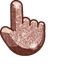 Rose Gold Glitter pointer cursor