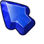 Sapphire Blue default cursor